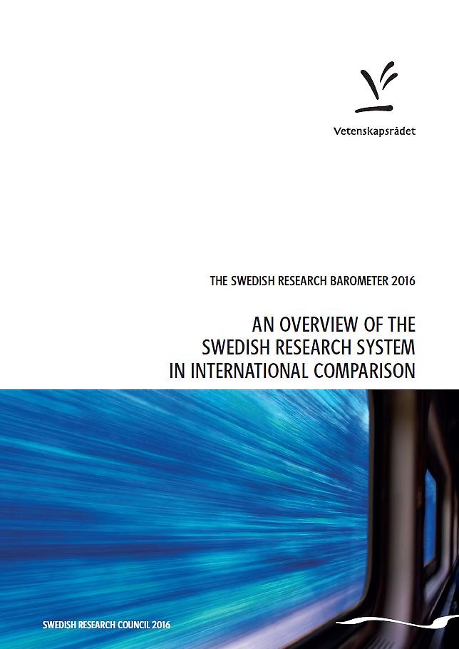 Cover of the report The Sweidsh Research Barometer 2016.